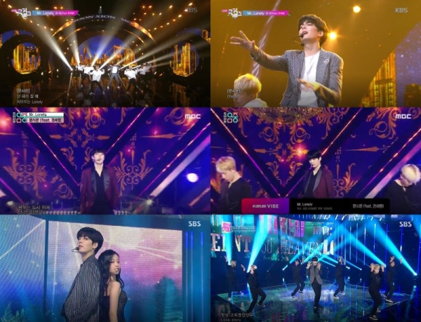 사진=KBS2 '뮤직뱅크', MBC '쇼! 음악중심', SBS '인기가요' 방송 캡처